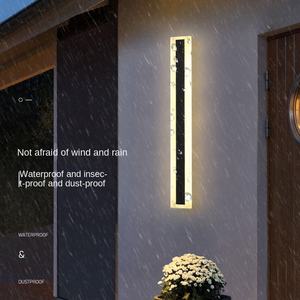 Aplique de pared LED moderno para exteriores, lámpara de pared impermeable IP65 para Villa, Hotel, casa, garaje, energía solar para uso en el jardín - Product Image 5