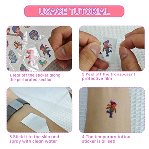 Personalizzabile temporaneo <span class=keywords><strong>tatuaggio</strong></span> adesivo libro Sexy e alla moda avventura Gem & disegni di gioielli per arte audace del viso fatto di carta - Product Image 6