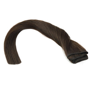 Extensions de cheveux naturels brésiliens Remy à double trame, invisibles et de luxe, cousues à la machine, blondes et noires, vente en gros - Product Image 3