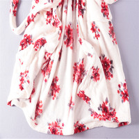Peignoir en flanelle de luxe pour femmes, motif floral, peignoir de bain de haute qualité, vêtements de nuit pour femmes