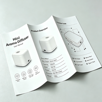 Guía de Producto Tríptica a Todo Color con Tamaño Ajustable, Manual de Usuario, Impresión de Libros para Artículos de Marca con Tarjeta Insertable