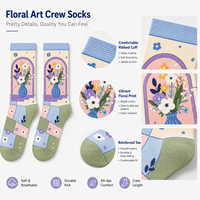 Chaussettes de sport à impression numérique sans couture à 360 degrés, personnalisables ODM DIY, avec n'importe quel motif, en coton, bambou, nylon, polyester, laine mérinos