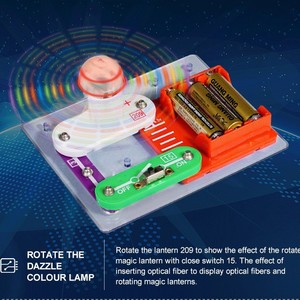 Blocs de construction électroniques en plastique colorés, kit d'expériences scientifiques sur la physique, circuit électronique, jouet éducatif pour enfants - Product Image 2