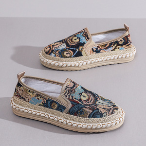 Sh11373a Toile Plate-forme Espadrilles Chaussures Femmes Espadrilles Casual Mocassins Chaussures - Product Image 1
