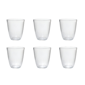 Juego de 6 Vasos de Agua Pamp Concepto Line en Vidrio Transparente 31cl - Product Image 1