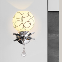 Accueil Hôtel Bureau Boutique Décoratif Tendance Moderne Double Tête Matériau en Verre E27 Ampoule Lumières Led Appliques Murales