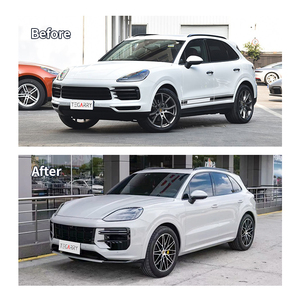 Комплект для переоборудования переднего бампера и решетки радиатора TEGRRAY 9Y0.1 в 9Y0.2 для <span class=keywords><strong>Porsche</strong></span> <span class=keywords><strong>Cayenne</strong></span> 9Y0, материал PP, полный комплект, простая установка - Product Image 2