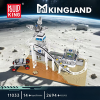 Mould King 11033 Nouveaux Kits MOC Montagnes Russes Spatiales Modèle de Circuit de Parc Briques à Assembler Cadeau pour Adultes 2694 pièces Ensembles de Blocs de Construction