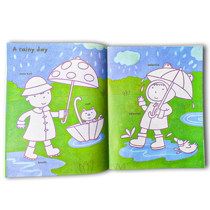 <span class=keywords><strong>Livre</strong></span> <span class=keywords><strong>de</strong></span> coloriage personnalisé pour enfants avec autocollants Velcro, <span class=keywords><strong>livre</strong></span> d'activités réutilisable avec autocollants, livres éducatifs pour enfants, fabrication en usine - Product Image 1