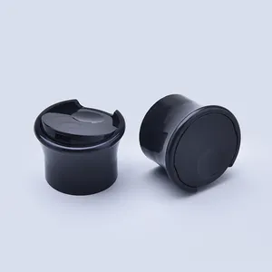 משלוח מדגם חדש עיצוב פרטי שחור לחץ למטה PP פלסטיק מכסי כיסוי טרפז דיסק למעלה כובע