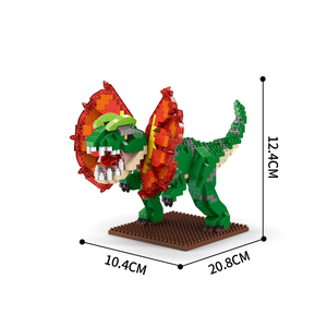 Jurassic Thief Dragon Tyrannosaurus Rex Double Ridgesaurus, Bloques de Construcción Educativos de Nanopartículas, Juguetes para Niños - Product Image 3