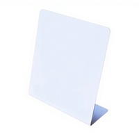 Carte NFC 213 Mini Tag en PVC en forme de L avec code QR, panneau de table RFID 13,56 MHz pour les avis de paiement, avec fournisseur NFC