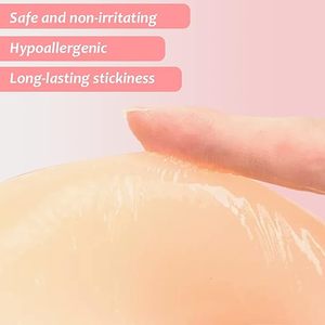 Impermeable reutilizable espalda descubierta <span class=keywords><strong>sin</strong></span> <span class=keywords><strong>tirantes</strong></span> hombro <span class=keywords><strong>faja</strong></span> pegajosa <span class=keywords><strong>sujetador</strong></span> Invisible silicona Push up autoadhesivo <span class=keywords><strong>sujetador</strong></span> para mujeres - Product Image 3