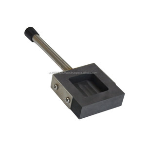 Molde de lingote de grafito de alta densidad con mango para lingote de oro - Product Image 5