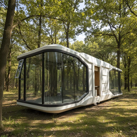 Minuscule Smart Préfabriqué Japon Chine Espace Mobile Capsule Maison Hôtel Maison Villa 2 3 Chambres Luxe pour Extérieur