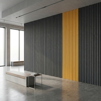 Panneau mural acoustique ondulé en polyester, panneau absorbant le son, revêtement mural décoratif pour les espaces intérieurs