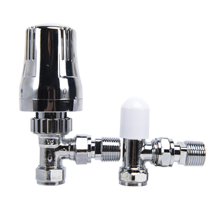 Tête <span class=keywords><strong>de</strong></span> vanne <span class=keywords><strong>de</strong></span> <span class=keywords><strong>radiateur</strong></span> thermostatique Keymark et vanne droite en laiton chromé poli EN215 - Product Image 5