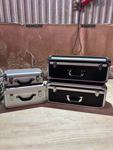 Chrome Handle Aluminum Case with Protective Custom Foam for Equipment Safety Shockproof <b>Tool</b> <b>Storage</b> <b>Box</b> - Product Image 4