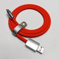 ODM OEM 66W Câble de charge super rapide USB A vers Type C 1M Câble en silicone Micro USB Type-C Chargeur Cordon de données pour téléphone portable