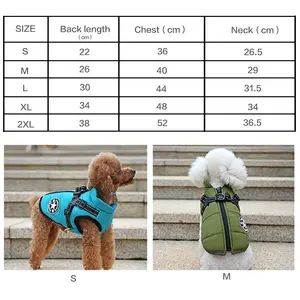 Dog Jacket Winter Clothes Outdoor Warm Coat Waterproof Wind-Proof Thicken Dog Apparel Pet Clothes