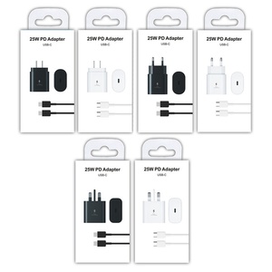 Original PD 25W <span class=keywords><strong>USB</strong></span> tipo <span class=keywords><strong>C</strong></span> cargador súper rápido adaptador de corriente de pared juego de cables de datos de carga rápida para Samsung S25 S24 S23 - Product Image 2