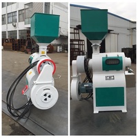Broyeur à grains électrique commercial automatique fraiseuse polisseuse rouleau de fer blanchisseur pour riz blé maïs moteur de ferme