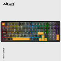 Clavier sans fil rechargeable pleine taille Aikun GX9698WR PRO Magnatic 100 millions de commutateurs, triple mode, nouvelle structure Gasket 5 - RVB