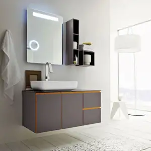 Mais recente Moda Vaidades Moderna Casa de Banho Espelho Do Armário Da Vaidade Armários