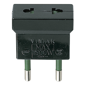 Vimar Power <b>Adapter</b> 1500W 250V Max For <b>Europe</b> Usa Black - Product Image 1