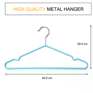 Perchero <span class=keywords><strong>de</strong></span> Alambre Metálico Delgado con Revestimiento <span class=keywords><strong>de</strong></span> PVC, Antideslizante, para Ropa, Venta al Por Mayor - Product Image 2