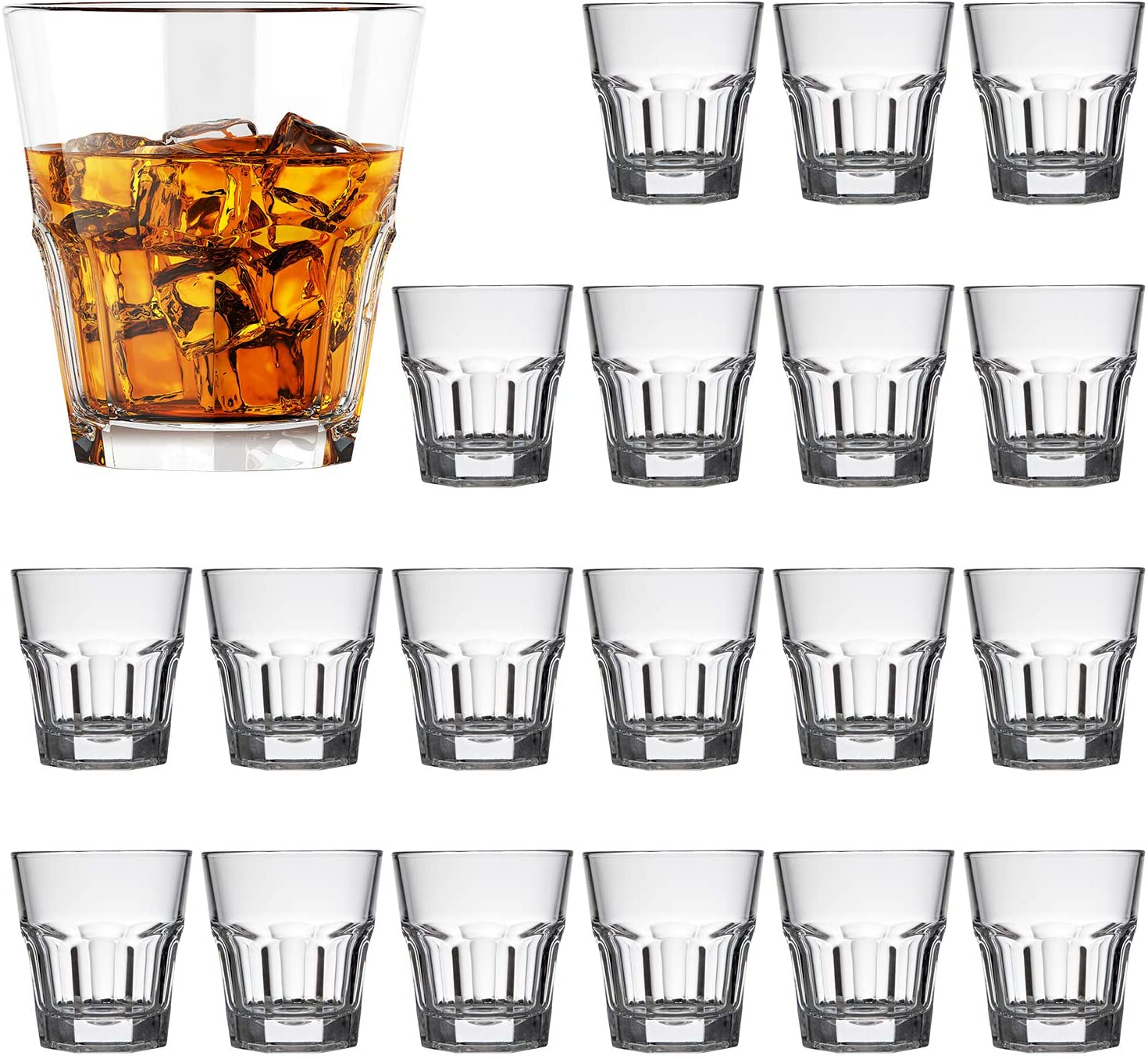 Whiskey Shot Glasses Heavy Base Shot Cups 4.5oz,Cocktail ,Rocks Mini Glass Cups