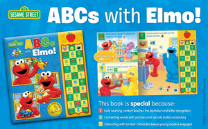 Sách âm thanh 30 nút để Học Những từ đầu tiên, bảng chữ cái tuyệt vời cho trẻ em abcs với Elmo có bài hát nghe và hát abcs - Product Image 5
