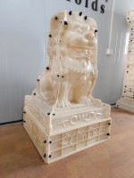 100cm Préfabriqué décoration de jardin ciment béton statues Kirin moule en plastique à vendre