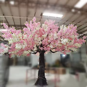 Decoración de Boda, Árboles Artificiales, Adorno para Centro Comercial, Hotel, Fiesta, Paisaje, Gran Árbol de Cerezo, Árbol de Flores de Cerezo Rosa y Blanco - Product Image 3