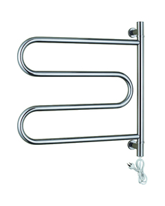 <span class=keywords><strong>Scaldasalviette</strong></span> elettrico riscaldato in acciaio inossidabile per bagno <span class=keywords><strong>nero</strong></span> opaco portasciugamani a parete - Product Image 6