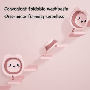 PRODIGY BW002 <span class=keywords><strong>Baignoire</strong></span> <span class=keywords><strong>pliable</strong></span> en plastique pour bébé avec motif de dessin animé pour le bain à la maison et en <span class=keywords><strong>voyage</strong></span>, articles ménagers - Product Image 3
