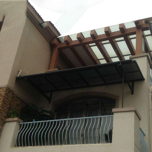 Auvent de porte/fenêtre extérieur haute résistance, pare-soleil, résistant à la pluie et à la neige, en polycarbonate, <span class=keywords><strong>pergola</strong></span>, gazebo, pavillon, nature - Product Image 4