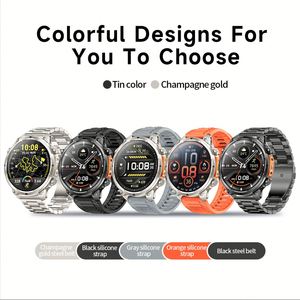 Reloj Inteligente de Lujo MK100 con GPS, Linterna, Pantalla TFT, Batería de Gran Capacidad, Detección de Salud, Asistente de Voz, Esferas Personalizables - Product Image 2