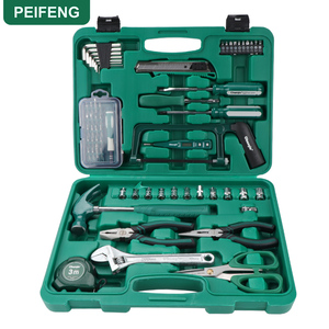 ชุดเครื่องมือช่างเหล็กกล้าคาร์บอน PEIFENG OEM 63 ชิ้น พร้อมกล่องแข็งแรง ประกอบด้วยประแจ คีมตัด และดอกสว่าน - ชุดเครื่องมือช่างครบชุดสำหรับซ่อมแซมบ้านและงาน DIY - Product Image 1