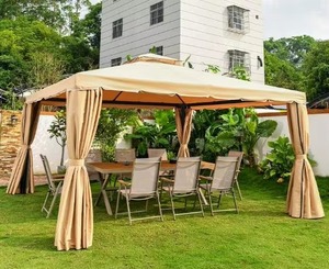 Carpa de Jardín Portátil de Doble Capa de Aluminio Impermeable Oxford de Alta Calidad de 3 x 3 Metros, Carpa para Eventos de 3x3 para 5 Personas - Product Image 1
