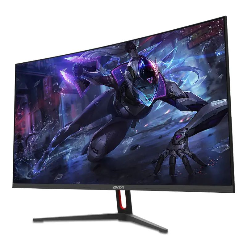 Monitor komputer Led Tft ukuran layar komputer Desktop 32 "inci 75-144hz harga pabrik dengan Input Vga Av