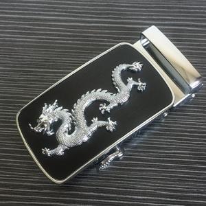 Оптовая продажа, кожаный ремень, Заводская внутренняя ширина 35 мм, цинковый сплав, 3D тисненый крокодил, животное, легкий зажим, автоматическая пряжка для ремня с логотипом - Product Image 5