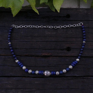 Joyería vikinga, collar vikingo, joyería de lapislázuli, joyería tribal, joyería étnica, luna bohemia, regalo único para ti - Product Image 6