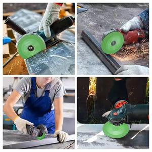 แผ่นตัดเพชรแบบคู่ ขนาด 100 มม. ไฟเบอร์สีเขียว สำหรับกระเบื้อง เซรามิก หินอ่อน ใช้สำหรับงานบดที่บ้าน - Product Image 2