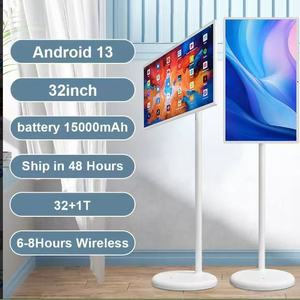 Téléviseur portable Android 13 avec écran tactile LED 32/24 pouces 120 Hz, résolution 4K, haut-parleur intégré, caméra, idéal pour le jeu - Product Image 3