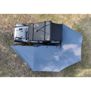 Extension 360° °   Auvent latéral de voiture en forme d'éventail, avec poteaux, tente pour véhicule tout-terrain avec fermeture éclair <span class=keywords><strong>SBS</strong></span> et housse de rangement en PVC - Product Image 1