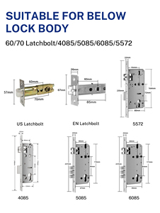 Cerradura de Puerta Inalámbrica Liliwise Ttlock Tuya WIFI BLE, Cerradura Digital Inteligente con Huella Dactilar, Resistente al Agua - Product Image 3