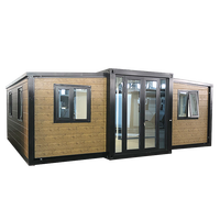 Fourniture directe d'usine maison modulaire petite maison préfabriquée en acier 2 chambres à coucher extensible conteneur maison préfabriquée