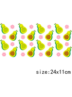 LETOP Custom Label 16OZ Glazen Bekers Wraps voor Fruit Serie Waterdichte UV Beker Transfer Stickers