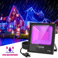 Lumière de scène LED 150w 100w, éclairage noir UV pour discothèque, fête nocturne, 5 ans de garantie, lampe ultraviolette, lumière de scène LED